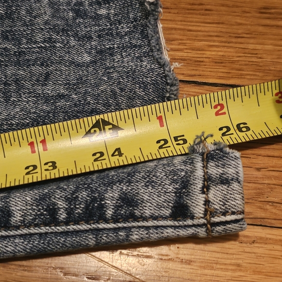 Judy Blue Jeans Blue Denim Cropped Bootcut Distressed Stretch Women's Size 7/28 - Picture 12 of 13